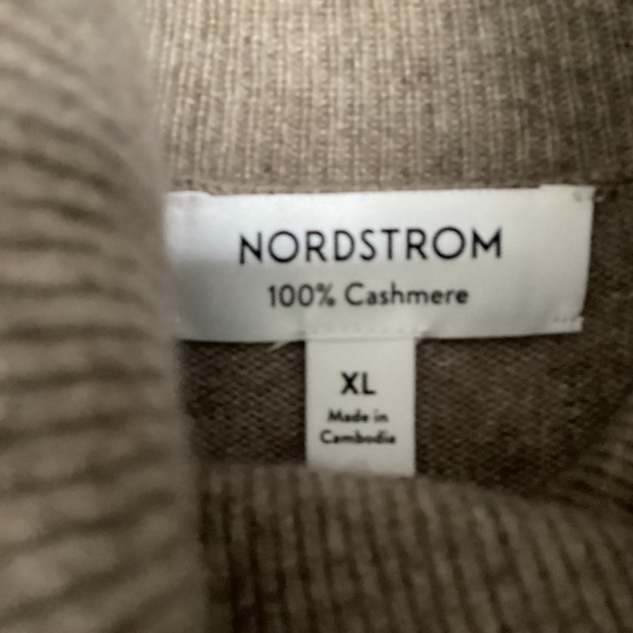 Nordstrom Cashmere Turtleneck Sweater, size X-Large - Picture 5 of 8